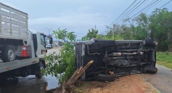 Tormenta desata caos vial en el boulevard Colosio: cuatro accidentes en 3 horas