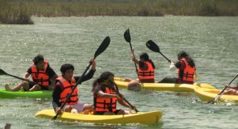 Estudiantes del Conalep exploran el ecoturismo con prácticas en kayak