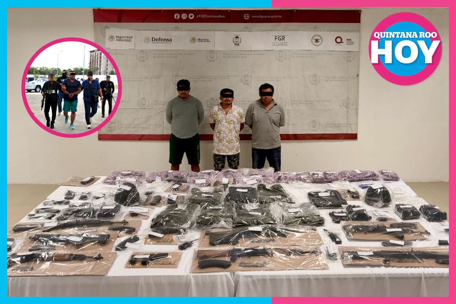 Capturan a ex-policía extorsionador y decomisan arsenal de armas