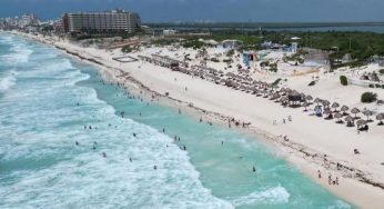 Sube la afluencia turística en la zona de playa de Cancún