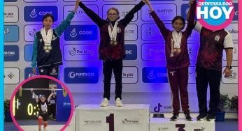 Valentina Karelin gana triple oro para Tulum en Olimpiada Nacional 2025