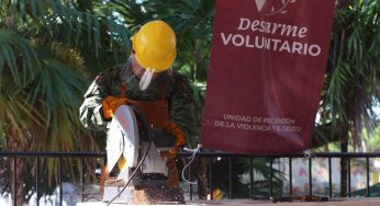 Alistan una nueva jornada de desarme voluntario en Benito Juárez