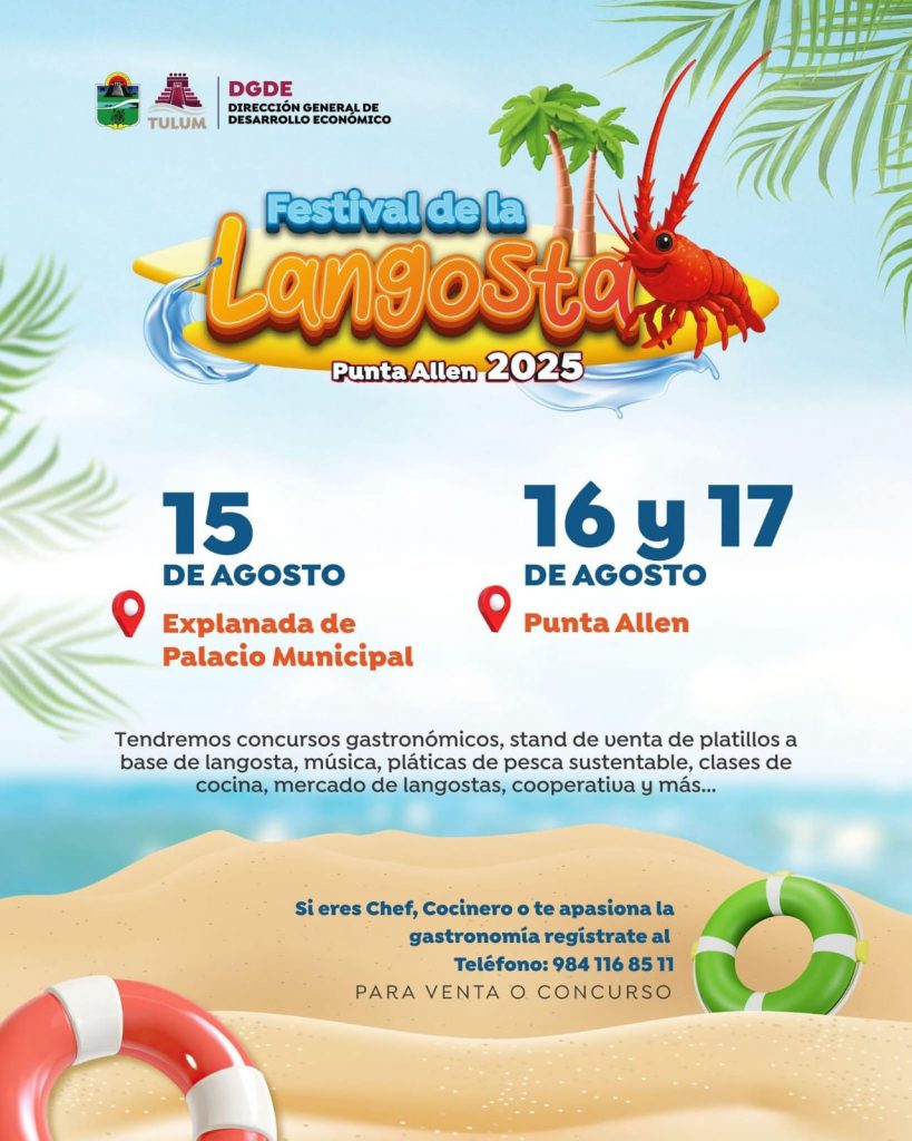 Todo listo para el Festival de la Langosta 2025 en la Riviera Maya