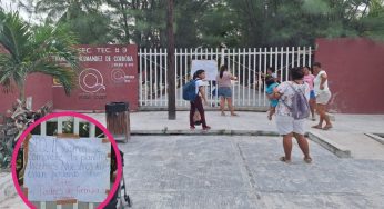 Padres cierran secundaria en Holbox por falta de profesores