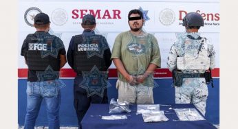 Detienen a joven con más de 80 dosis de presuntas sustancias ilegales 