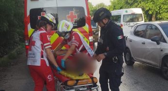 Motociclista pierde un dedo tras choque por alcance en el Periférico 