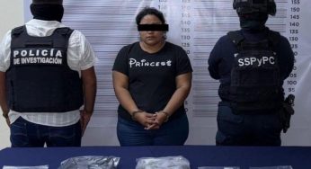 Detienen a mujer con presuntas sustancias ilegales durante operativo