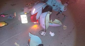 Fuerte accidente vial entre motocicletas en Felipe Carrillo Puerto