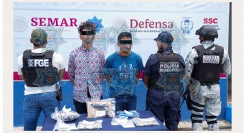 Apañan a dos narcomenudistas en la región 259 de Cancún