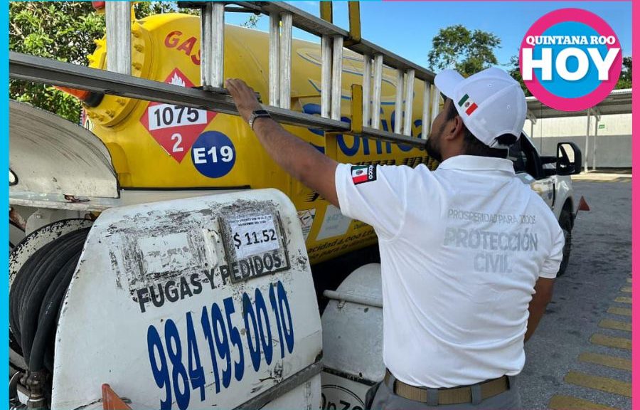 Regularizan pipas de gas en Playa del Carmen tras operativos