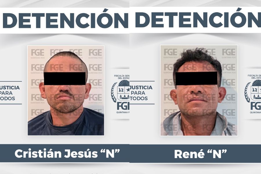 Detienen a dos hombres durante cateo