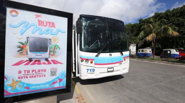'Ruta al Mar' prevé aumento de usuarios durante puente en Cancún