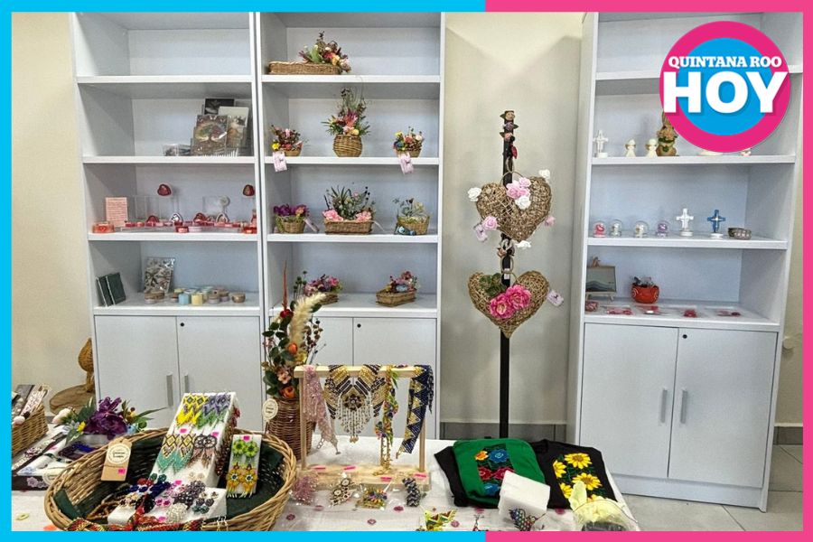 Artesanos mayas dan vida a estación del Tren Maya