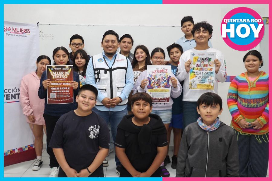 Gobierno de Isla Mujeres impulsa talleres gratuitos para jóvenes 