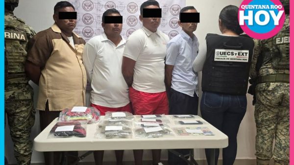 Detienen a cinco hombres por presunta extorsión en Isla Mujeres