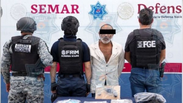 Detienen a presunto distribuidor de sustancias durante operativo Blindaje