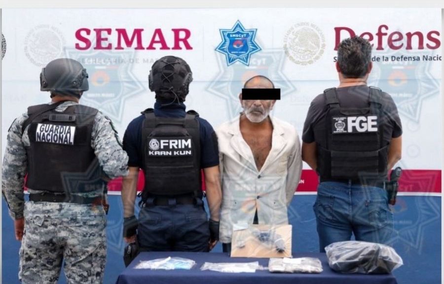 Detienen a presunto distribuidor de sustancias durante operativo Blindaje