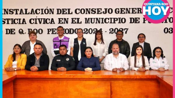 Instalan Consejo de Construcción de Paz y Justicia Cívica en Puerto Morelos