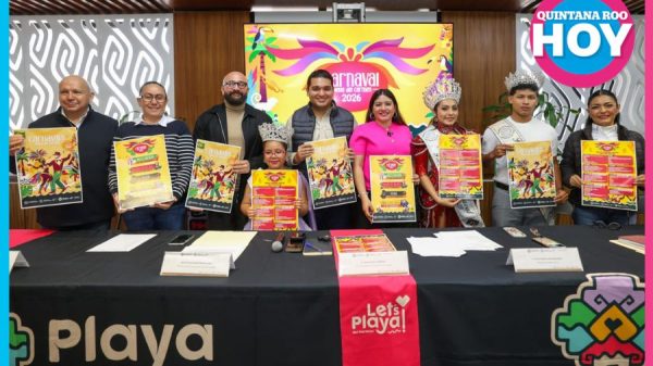 Presentan cartelera oficial del Carnaval Playa del Carmen 2026