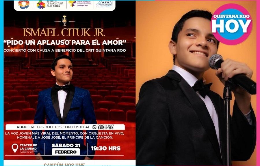 Ismael Cituk Jr. debuta en el Teatro de la Ciudad con causa solidaria