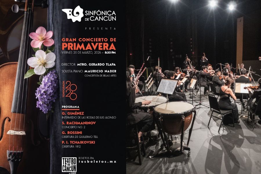 Orquesta Sinfónica de Cancún presenta Concierto de Primavera