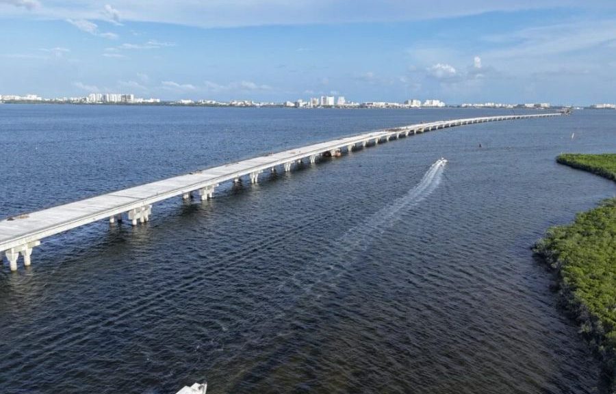 Puente Nichupté abriría en marzo de 2026 y cuenta con transporte