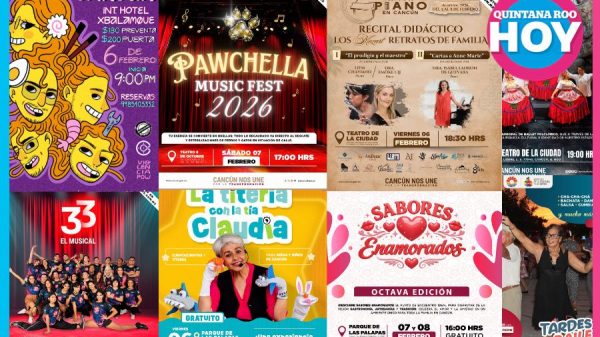 Cartelera cultural Cancún Inicio de febrero