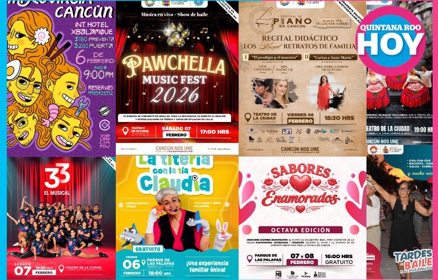 Cartelera cultural Cancún Inicio de febrero