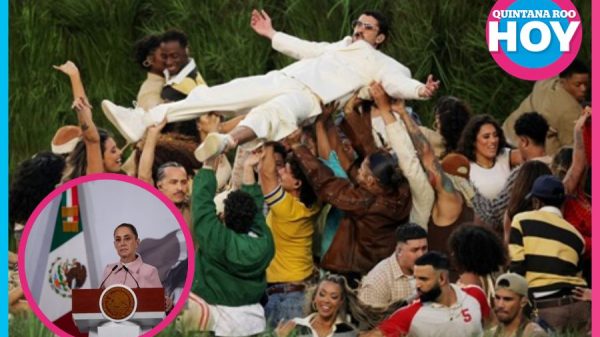 Sheinbaum celebra show de Bad Bunny en el Super Bowl