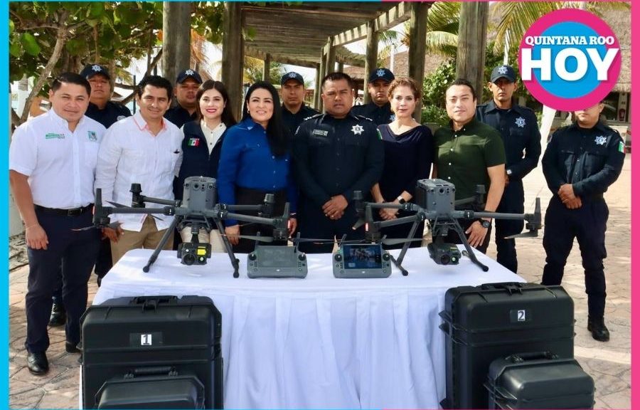 Puerto Morelos refuerza seguridad con drones y policías certificados