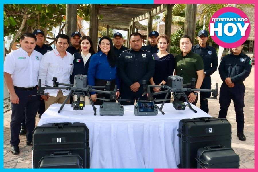 Puerto Morelos refuerza seguridad con drones y policías certificados