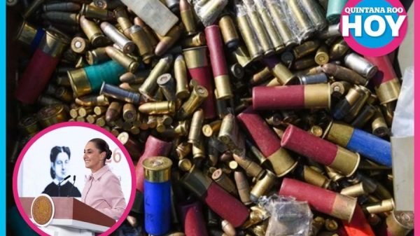 Sheinbaum cuestiona control de armas en territorio estadounidense