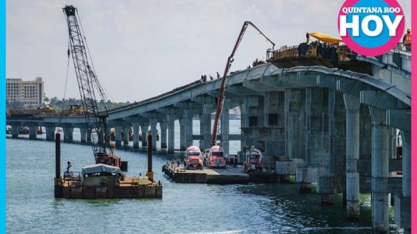 Puente Nichupté alcanza 94.2% y queda totalmente unido