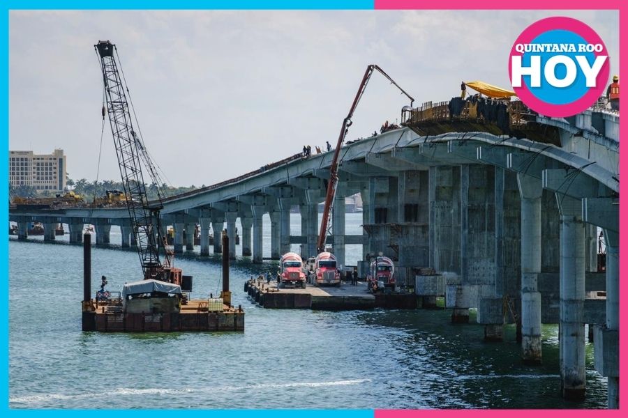 Puente Nichupté alcanza 94.2% y queda totalmente unido