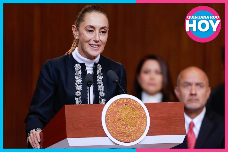 Reivindica presidenta soberanía y justicia social; México no se doblega