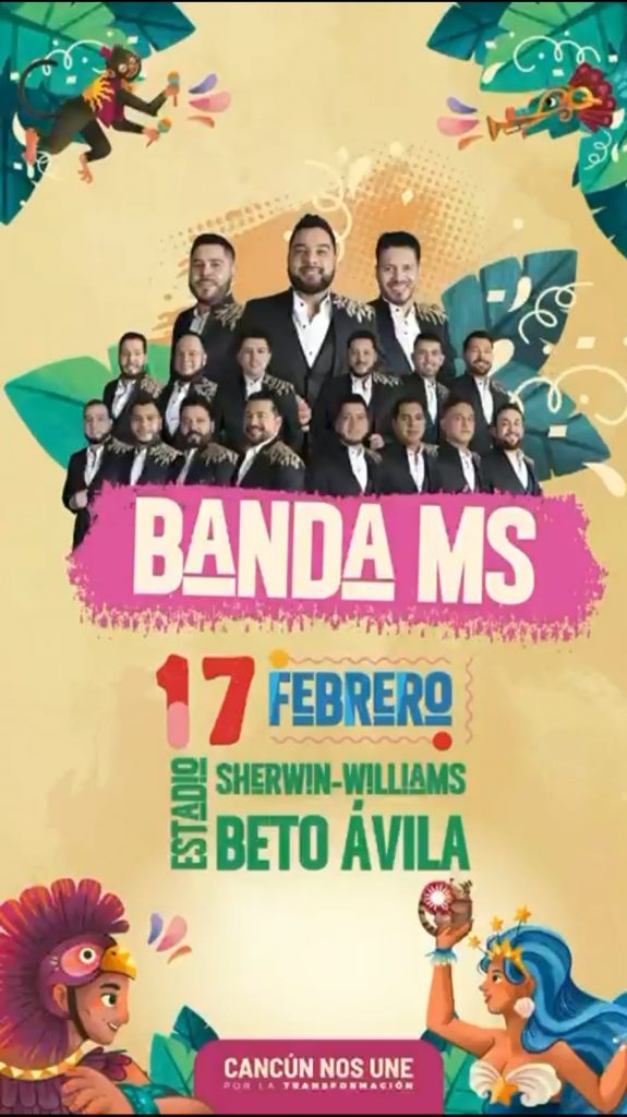 Cartelera Cancún Carnaval 2026