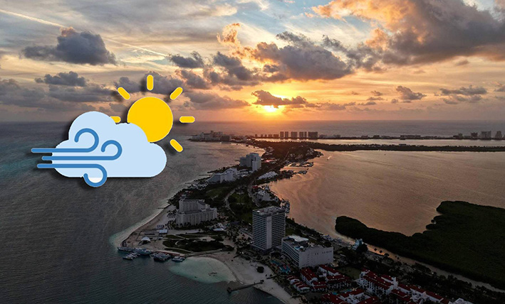 Calor y viento toman Quintana Roo