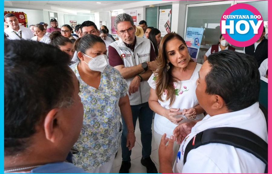 Mara Lezama supervisa la vacunación contra el sarampión en Chetumal