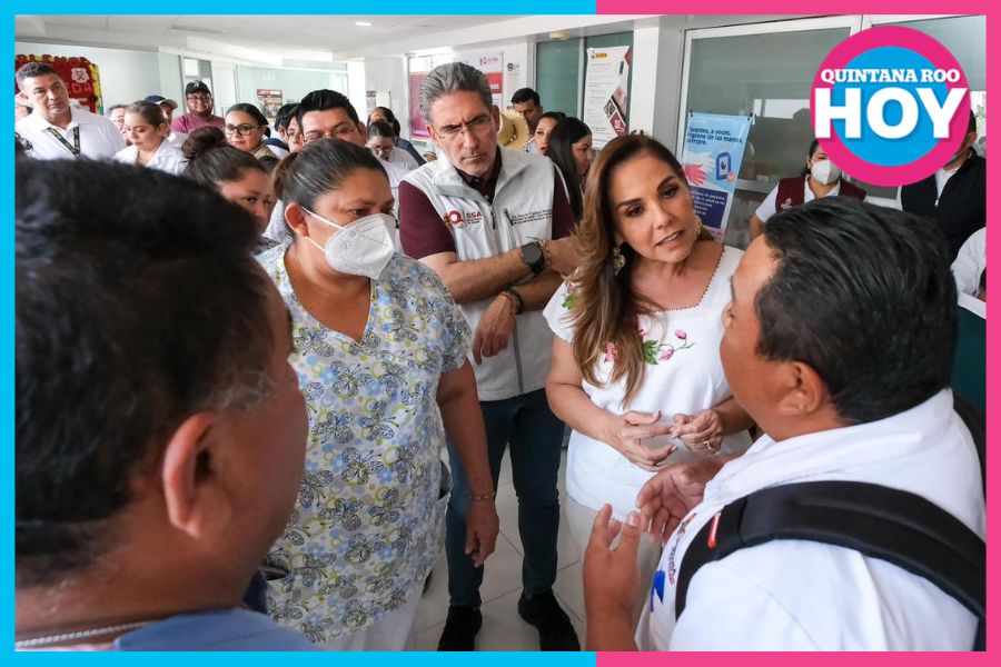 Mara Lezama supervisa la vacunación contra el sarampión en Chetumal