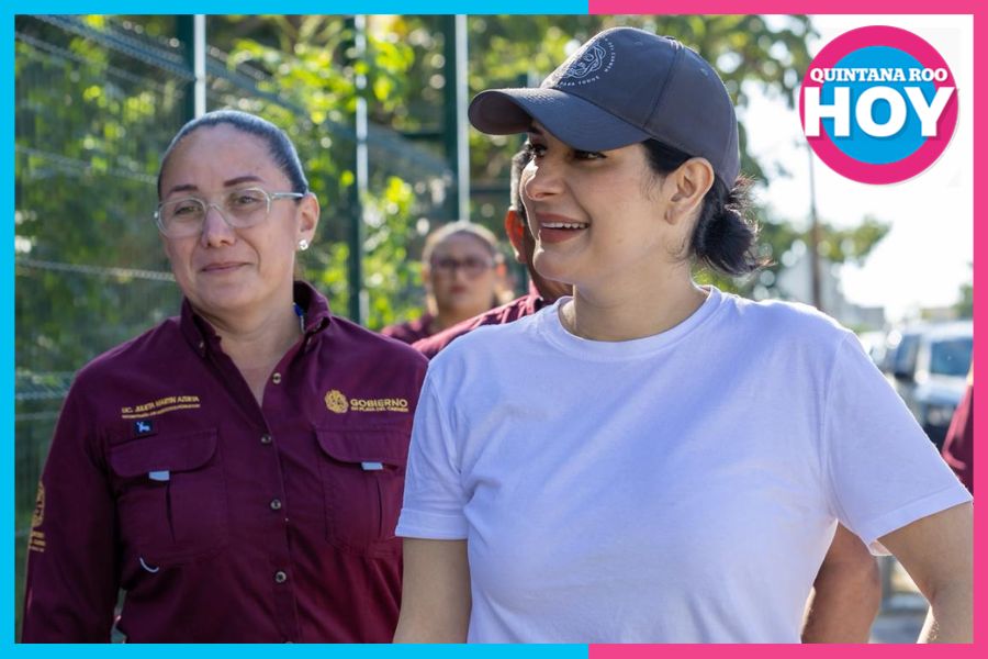 Estefanía Mercado supervisa Mega Brigada de Servicios Públicos en Puerto Aventuras