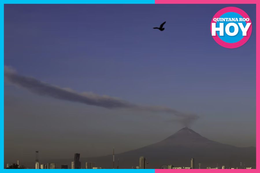 Registra el Popocatépetl 58 exhalaciones y se mantiene en Amarillo Fase 2