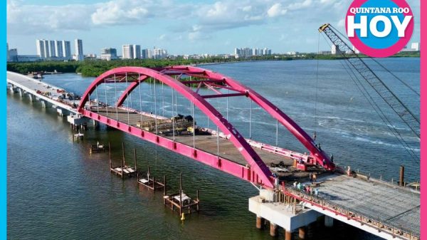 Construcción de Puente Vehicular Nichupté marcha en "tiempo y forma"