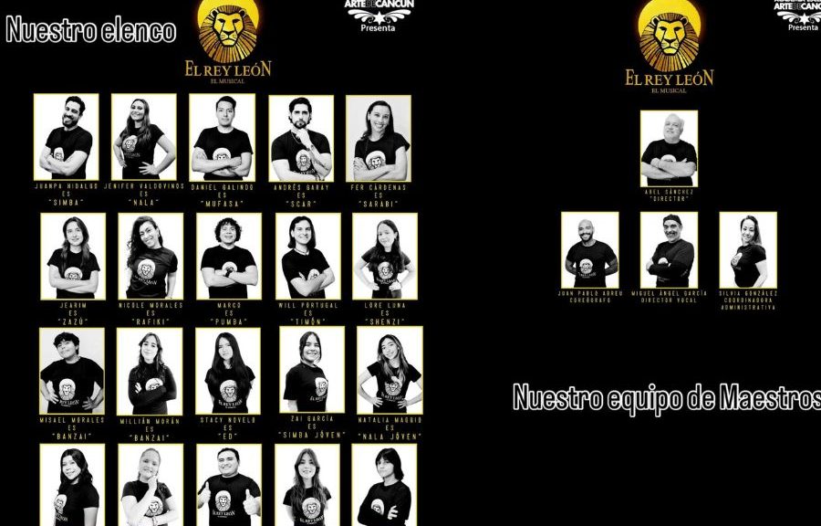 Arte de Cancún presenta “El Rey León, El Musical” en el Teatro de la Ciudad