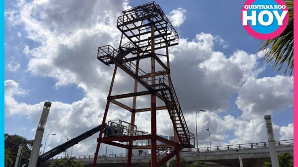 Rescatan la Torre de Control histórica de Cancún sobre el Bulevar Colosio