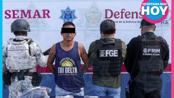 Detienen a hombre con más de 80 dosis de droga en Cancún