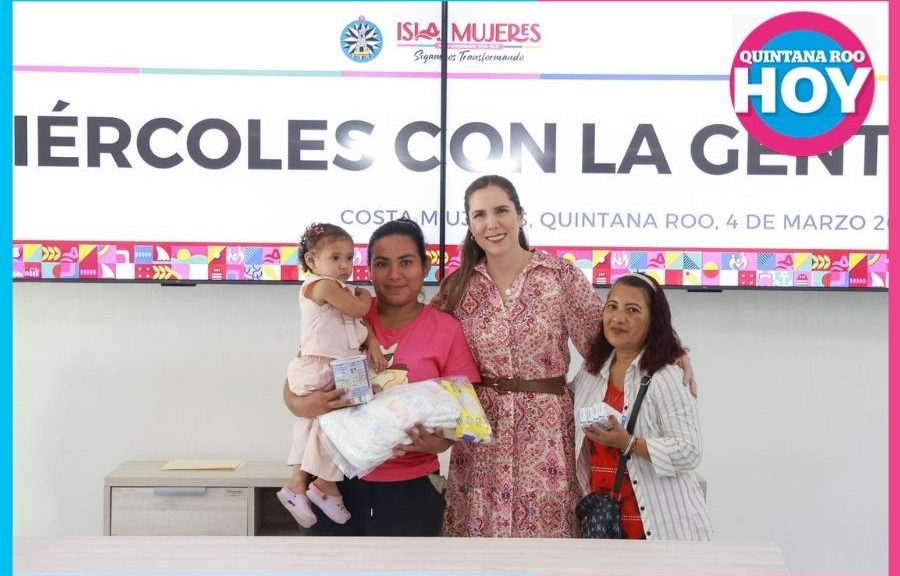 Atenea Gómez encabeza “Miércoles con la Gente” y entrega apoyos en Costa Mujeres