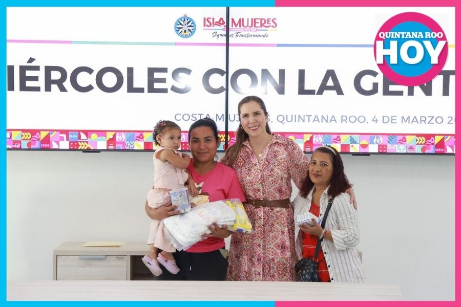 Atenea Gómez encabeza “Miércoles con la Gente” y entrega apoyos en Costa Mujeres