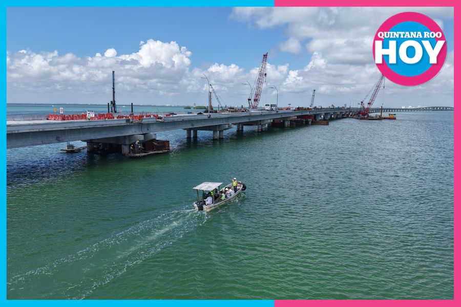 Puente Nichupté en Cancún alcanza 96% de avance y entra en fase final de construcción
