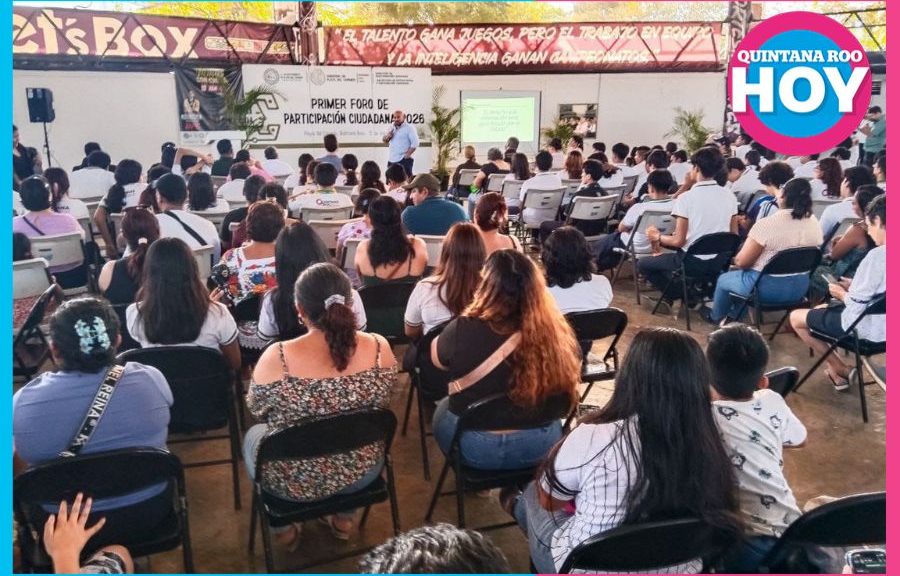 El Ayuntamiento de Playa del Carmen realizó el Primer Foro de Participación Ciudadana 2026 para escuchar propuestas de vecinos y fortalecer el diálogo social.