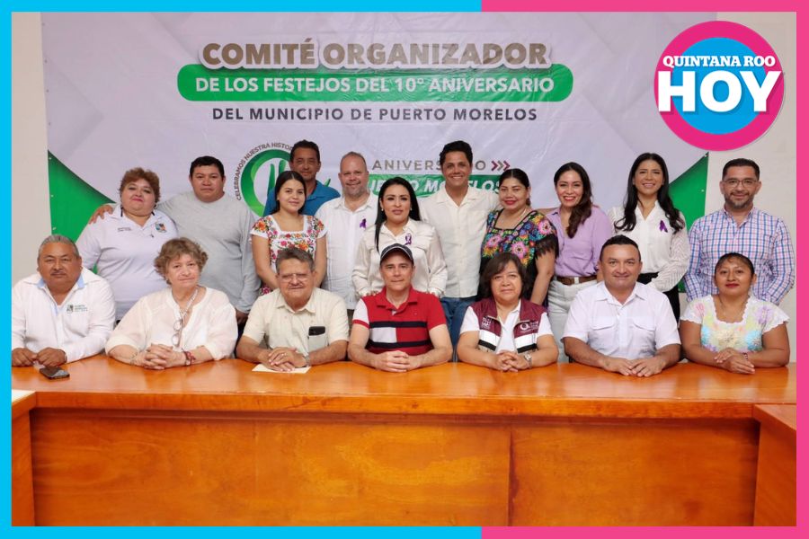 Instalan comité para celebrar el 10 aniversario de Puerto Morelos